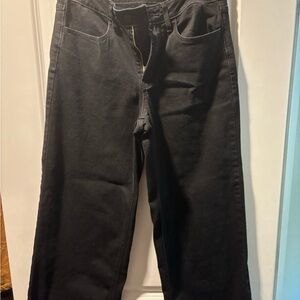 Old Navy Black High-Rise Wide Leg Jeans